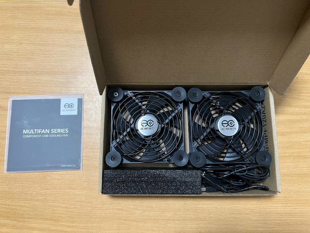 AC Infinity MULTIFAN S7 Quiet Dual 120mm USB Fan, TV & Home