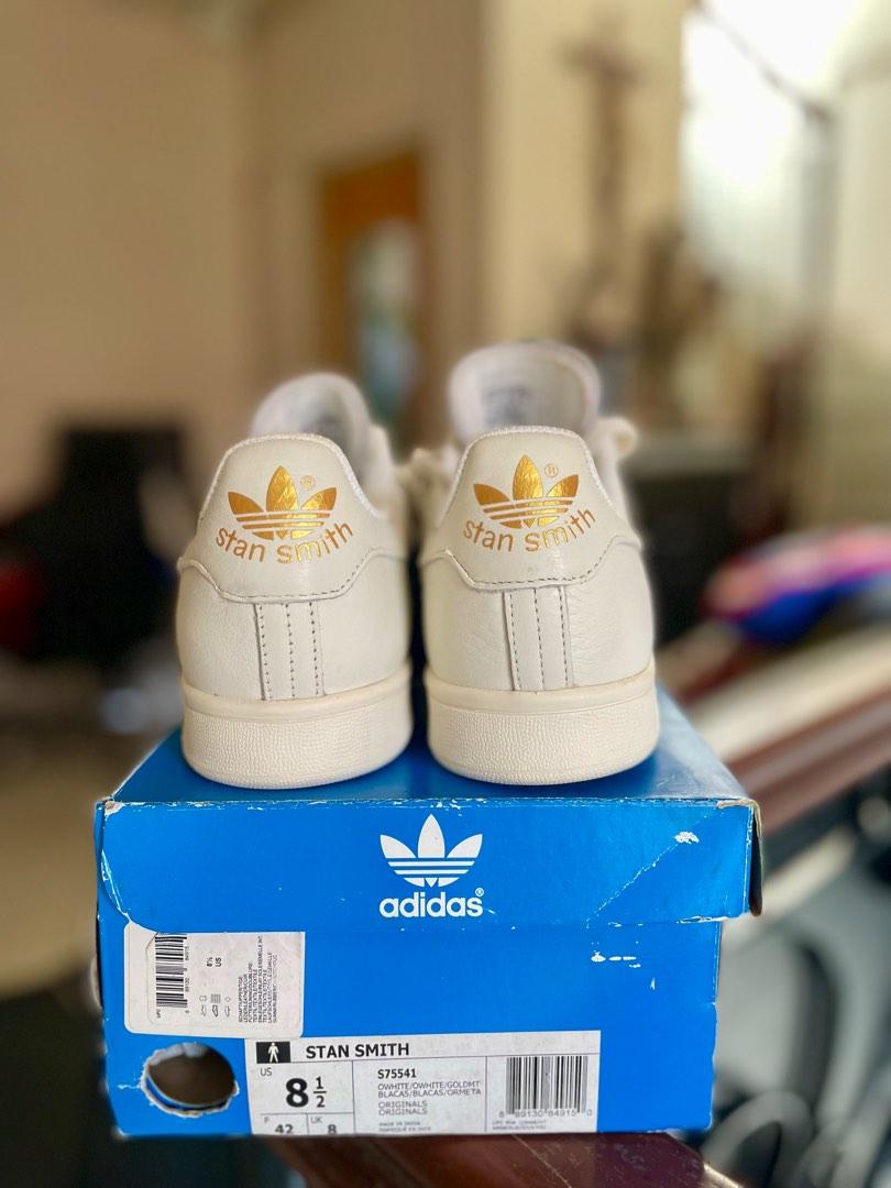 Adidas us 9 shop uk 8.5 off white
