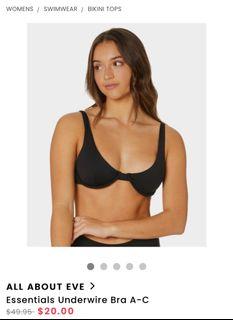 All About Eve Essentials Underwire Bikini Top. New with Tag.