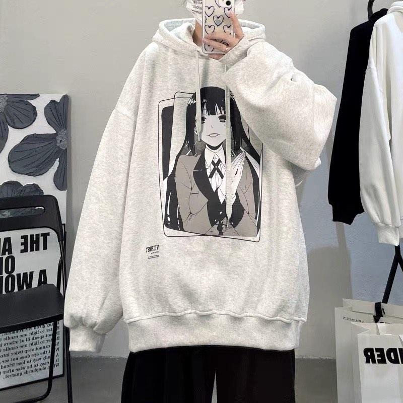 Smol Shark Kawaii Hoodie Sweatshirt Oversized Anime Harajuku Fashion | eBay