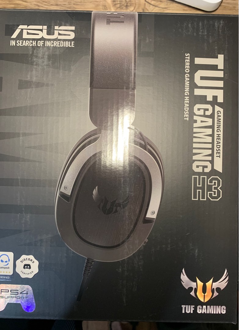 Asus Tuf Gaming H3 Headset/Headphones with Free Stand, Audio