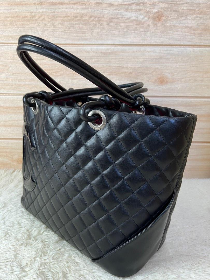 Authentic Chanel Cambon (Category: Luxury Bags & Wallets) located in Cagayan de Oro. Submitted by riggstuffs (Listing ID 1185430648, Image 3). Description: Guarantee Authentic Chanel Cambon Bag Made. In France Exterior is in good condition, with minimal signs of use but no major issues or flaws Interior has some signs of use With authenticity card No other inclusion Dimension: H 10” x L 9” No other inclusion DISCLAIMER Riggstuffs is not associate