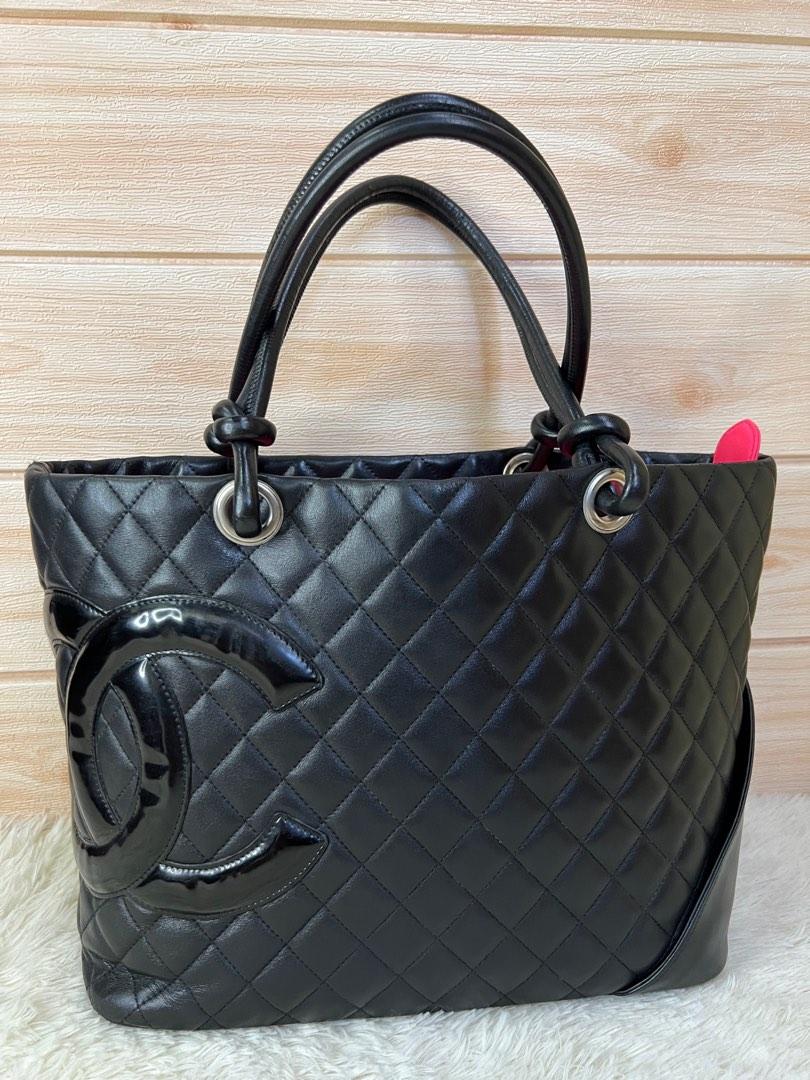 Authentic Chanel Cambon (Category: Luxury Bags & Wallets) located in Cagayan de Oro. Submitted by riggstuffs (Listing ID 1185430648, Image 1). Description: Guarantee Authentic Chanel Cambon Bag Made. In France Exterior is in good condition, with minimal signs of use but no major issues or flaws Interior has some signs of use With authenticity card No other inclusion Dimension: H 10” x L 9” No other inclusion DISCLAIMER Riggstuffs is not associate