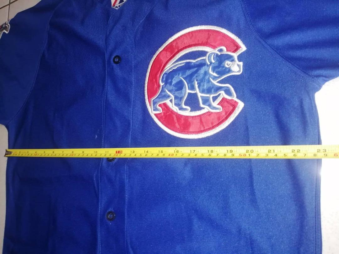 Majestic Chicago Cubs T Shirt Soriano #12 Blue Mens Size L EUC