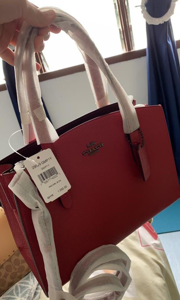 Coach charlie leather tote top