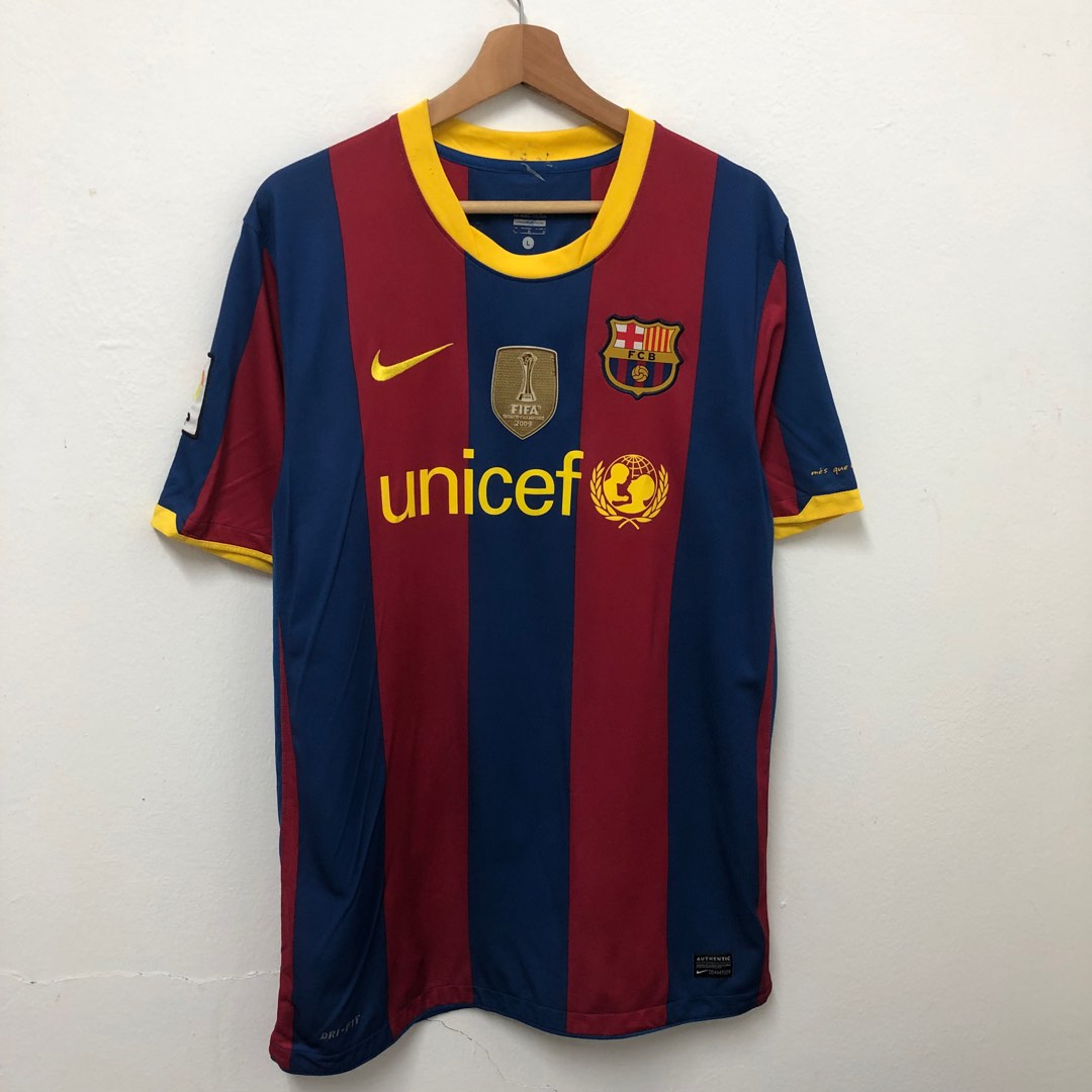 Barcelona 2010 Jersey 7 Men s Fashion Activewear on Carousell