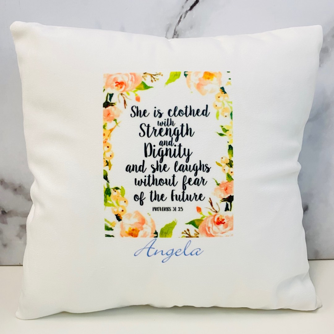 Bible verse cushion, Furniture & Home Living, Home Decor, Cushions