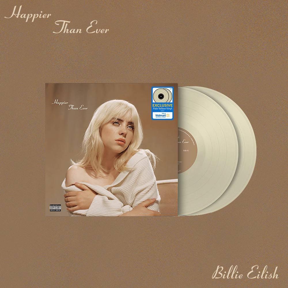 Billie Eilish s Happier Than Ever Walmart Exclusive Pale Yellow Vinyl Billie Eilish s Happier Than Ever Walmart Exclusive Pale Yellow Vinyl