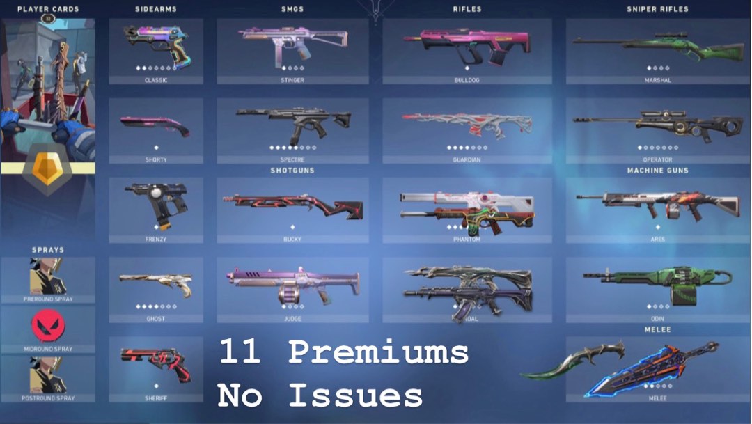 BLADE OF CHAOS 11 PREMIUMS VALORANT ACCOUNT, Video Gaming, Gaming