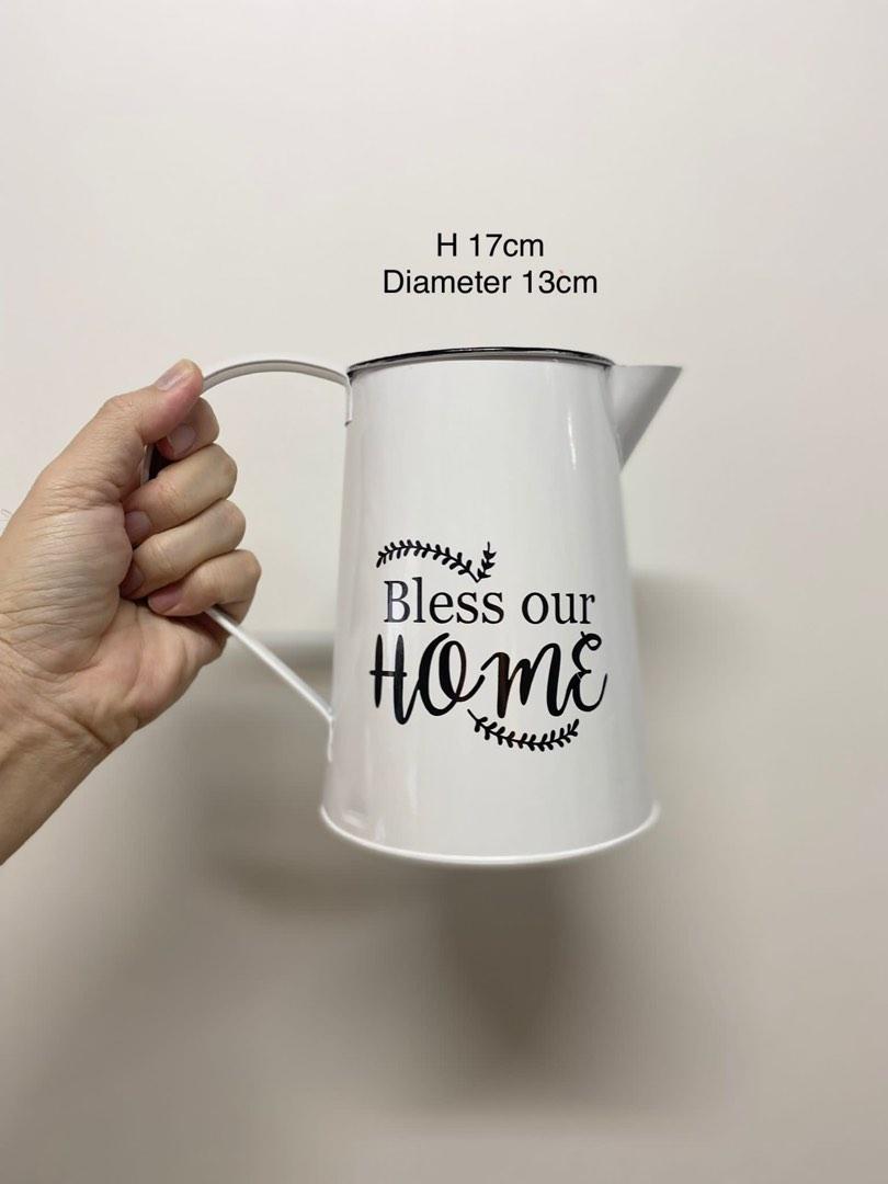Bless our home watering can vase, Furniture & Home Living, Home Decor