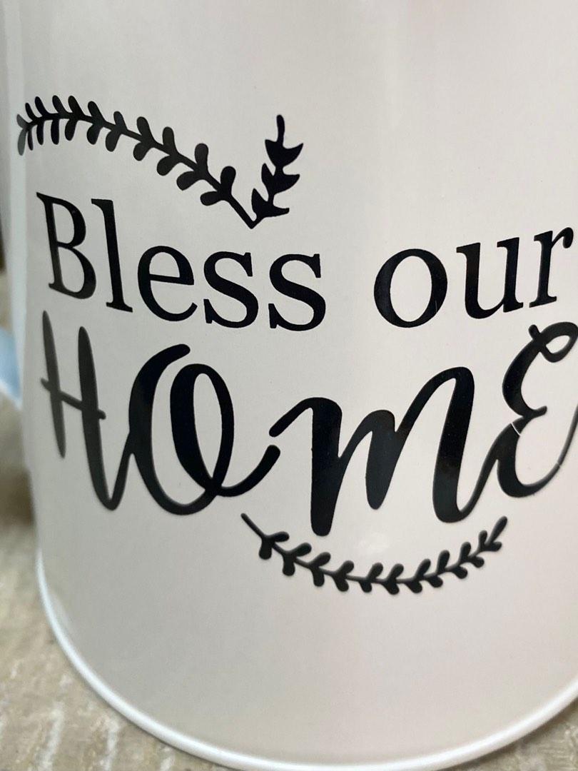Bless our home watering can vase, Furniture & Home Living, Home Decor