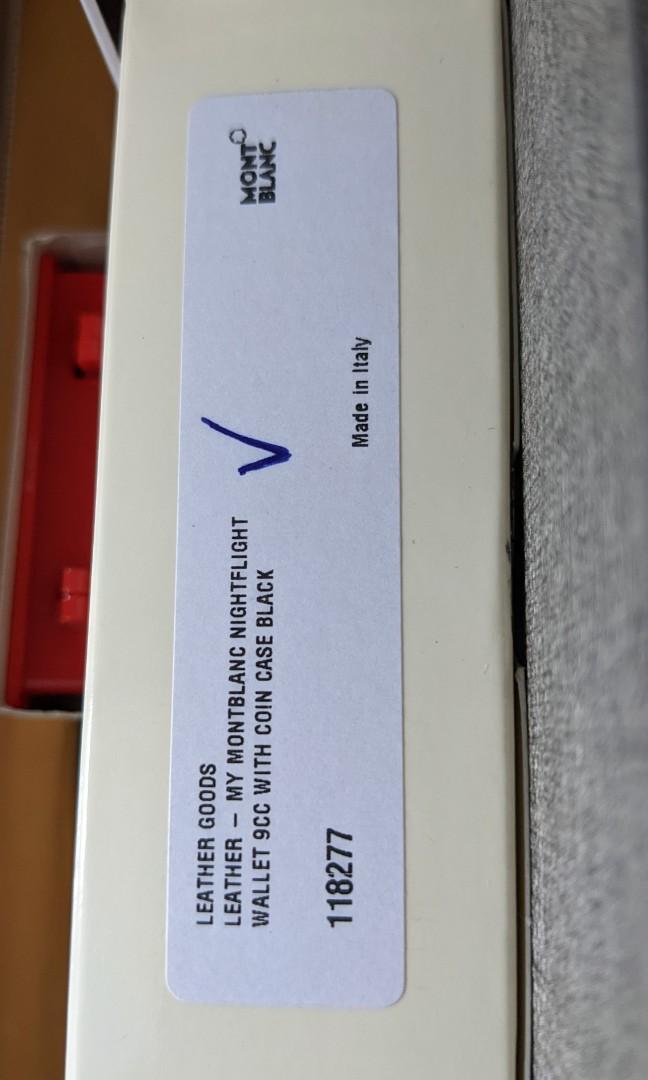 BNIB Montblanc Nightflight Wallet with Coin Case