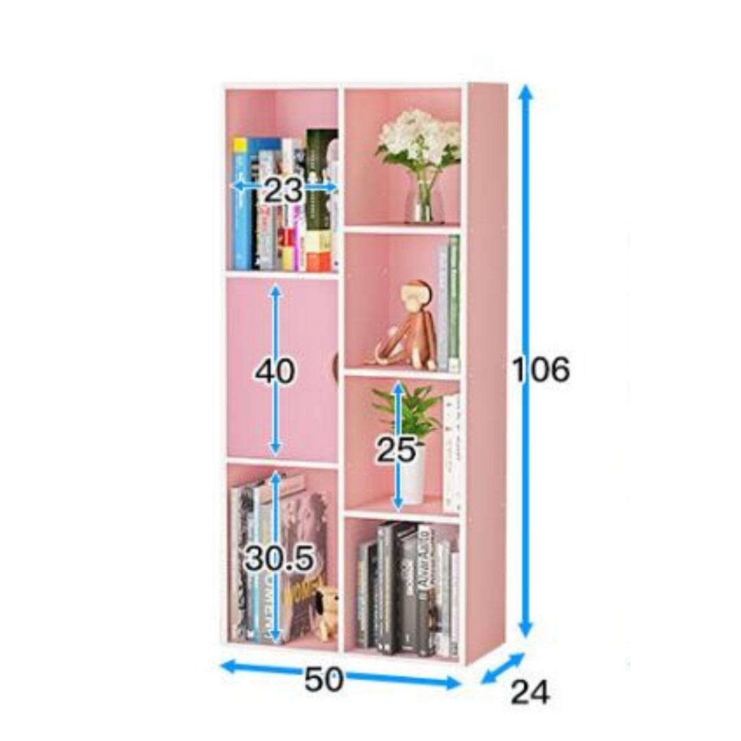 BS022 Multilevel Book Shelf, Kids Book Shelves, Colorful Book