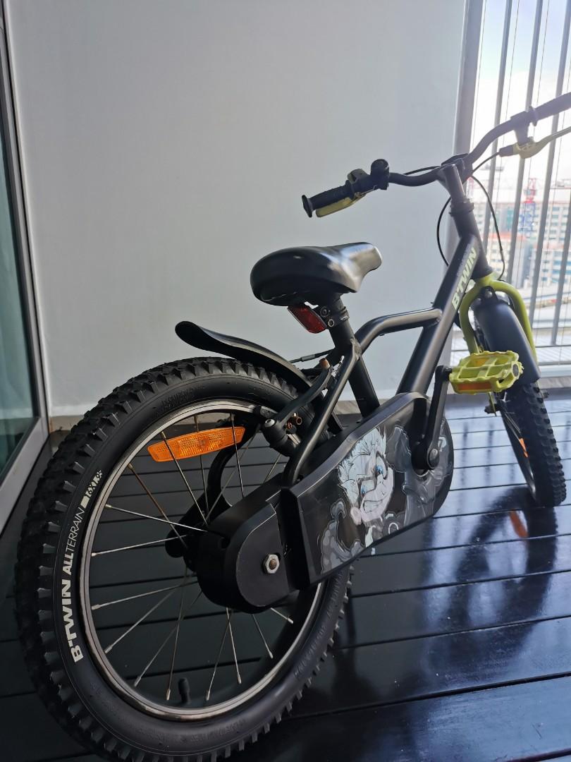 B-twin kids bike 16 inch dark hero 500 4-6 years old, Sports Equipment ...