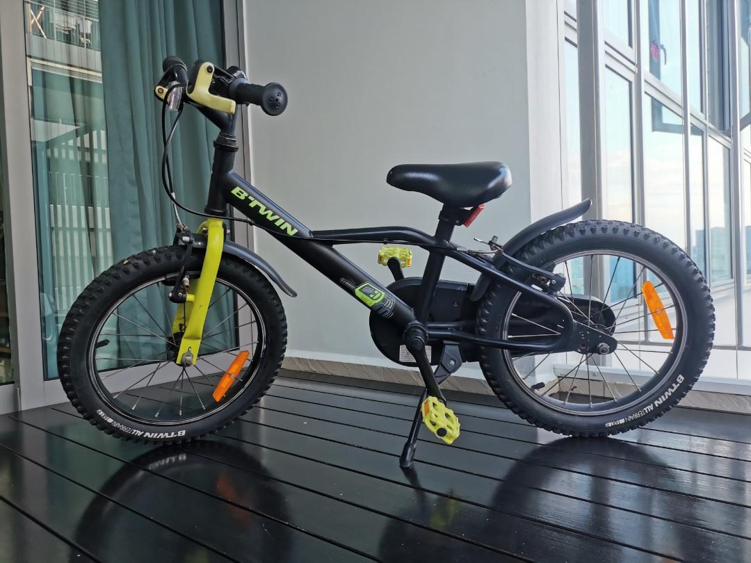 B-twin kids bike 16 inch dark hero 500 4-6 years old, Sports Equipment ...