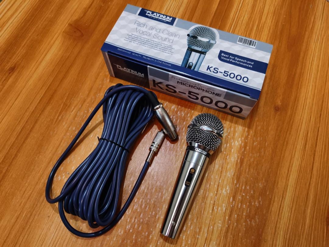 BUY 1 TAKE 1 ORIGINAL KS5000 PLATINUM KARAOKE DYNAMIC MICROPHONE