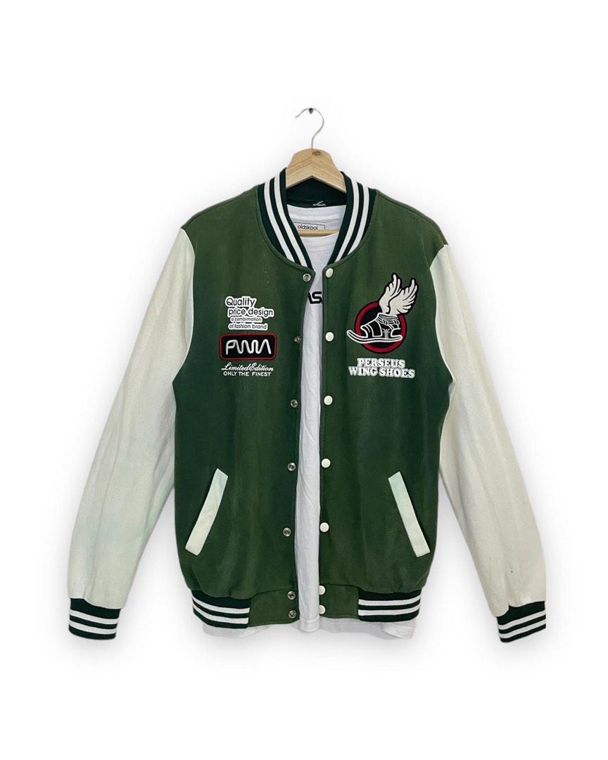 Jaded london alaska on sale varsity jacket in green