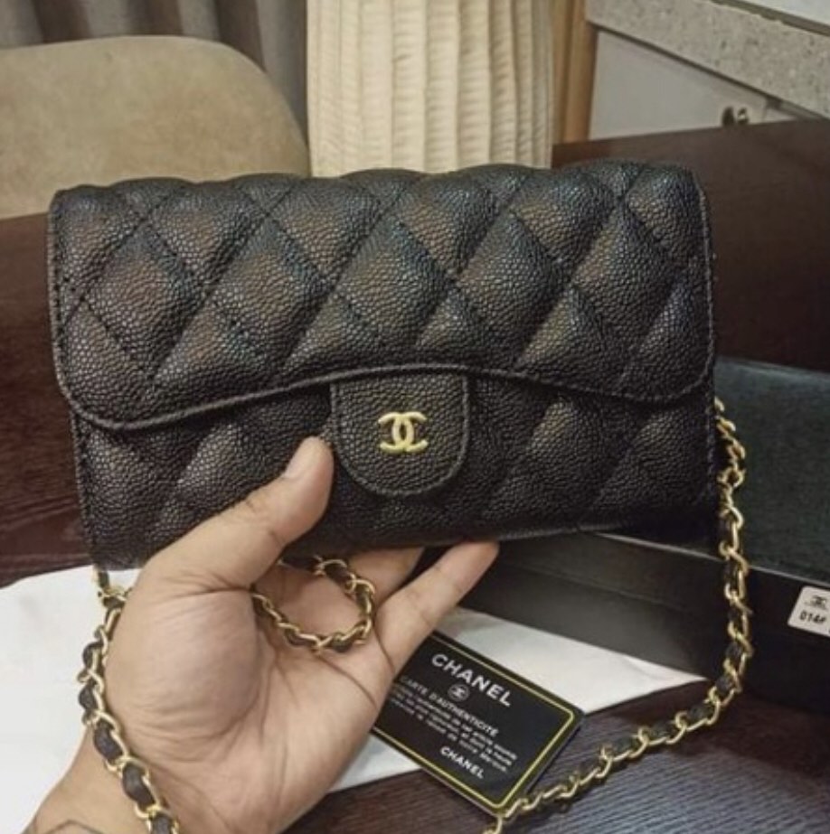 Onhand Authentic Unused Chanel Phone Case Wallet on Chain WOC Caviar Sling  Crossbody Messenger Bag, Luxury, Bags & Wallets on Carousell