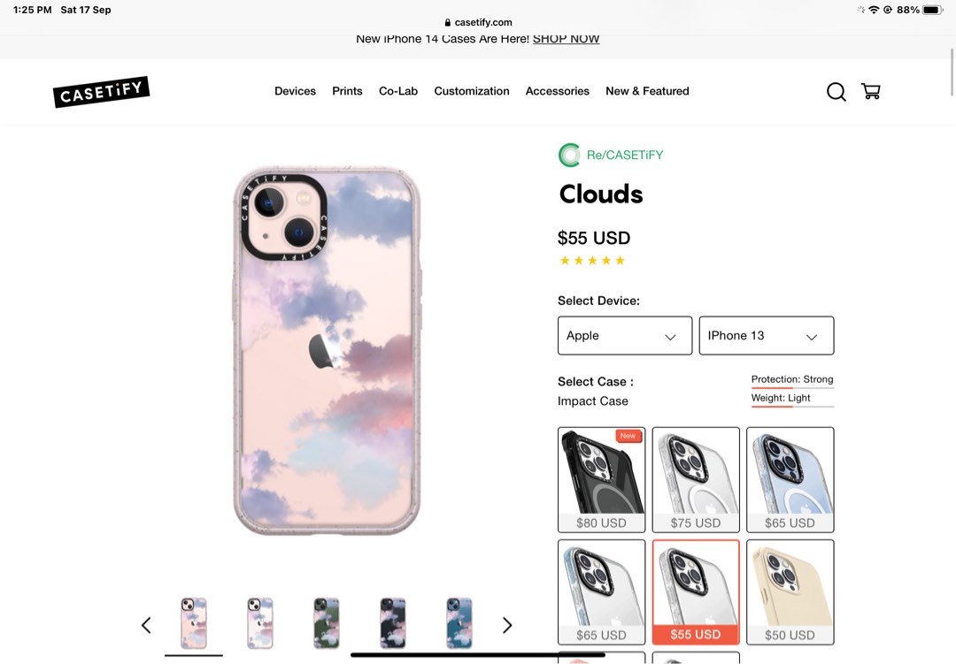 CASETIFY CLOUD CASe, Mobile Phones & Gadgets, Mobile & Gadget