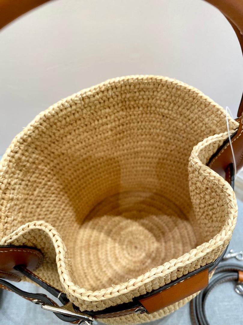 Celine Big Bag Nano Raffia Bucket Bag - 187242CFW-02NT, 名牌