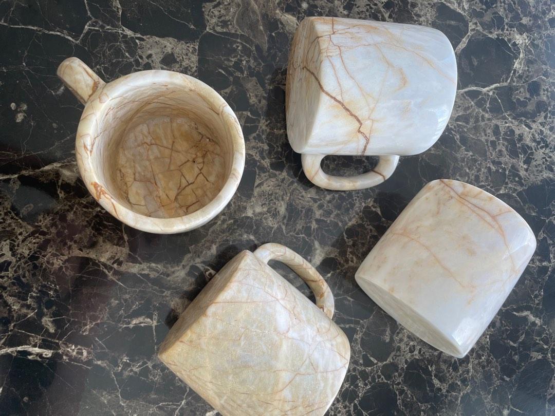 Century Marble Mugs - 4 piece set (Category: Coffee & Tea Tableware) located in Iloilo. Submitted by randomoddling (Listing ID 1185357960, Image 3). Description: Authentic century Romblon marble. A little heavy when lifted. For individual purchase, each mug is at P600 each..