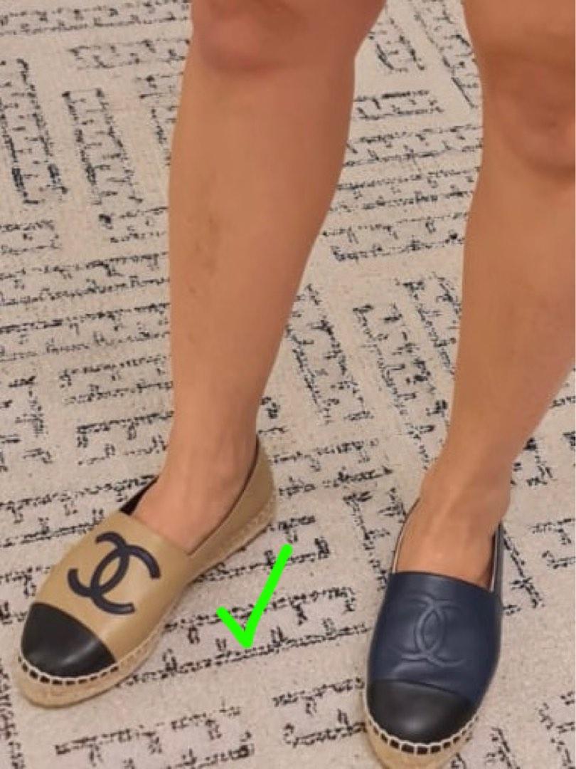 Chanel espadrilles 2024 on feet