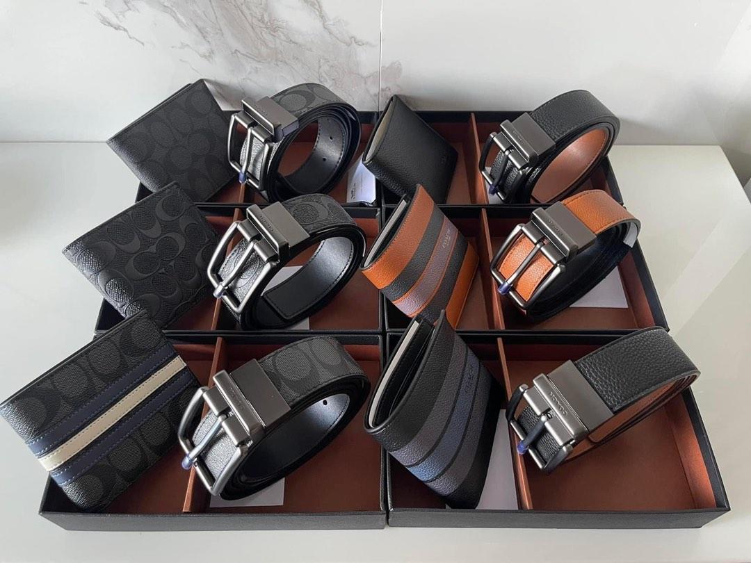 coach belt and wallet set