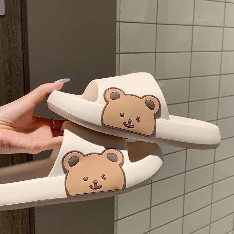 Cute bear slippers clearance