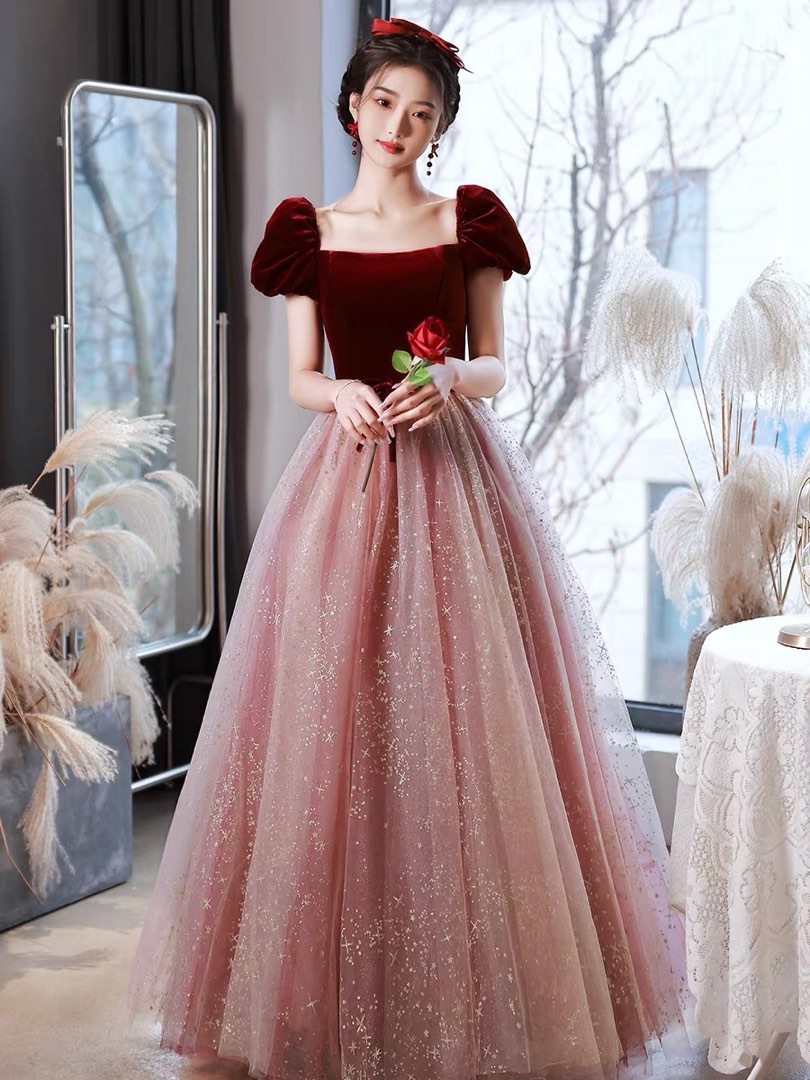 Elegant Princess Dresses Bride toast dress engagement dress