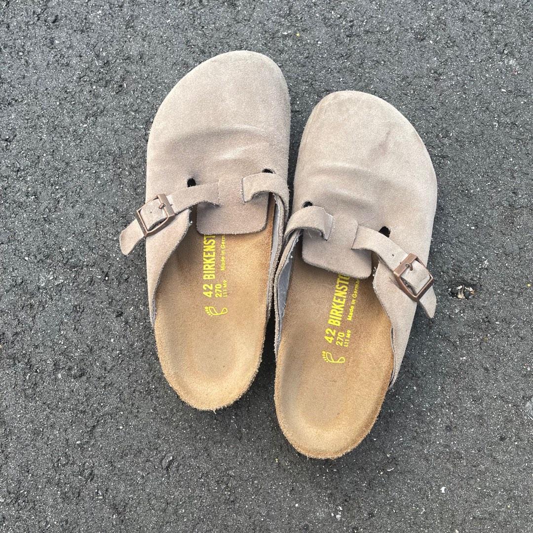 Birkenstock boston taupe 42 sales
