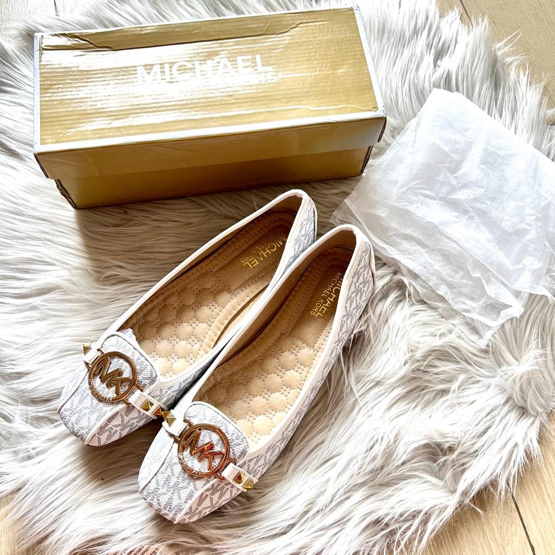 Michael kors hotsell white flat shoes