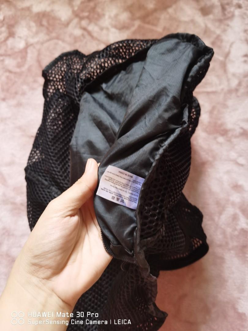FOLDABLE CALVIN KLEIN BLACK MESH BACKPACK/ (Category: Backpacks) located in Tuguegarao City. Submitted by thrift_gems (Listing ID 1185295059, Image 3). Description: Good as new.