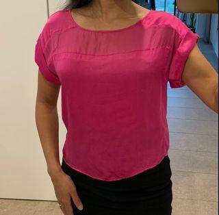 Forever New Hot Pink Top. Size 4