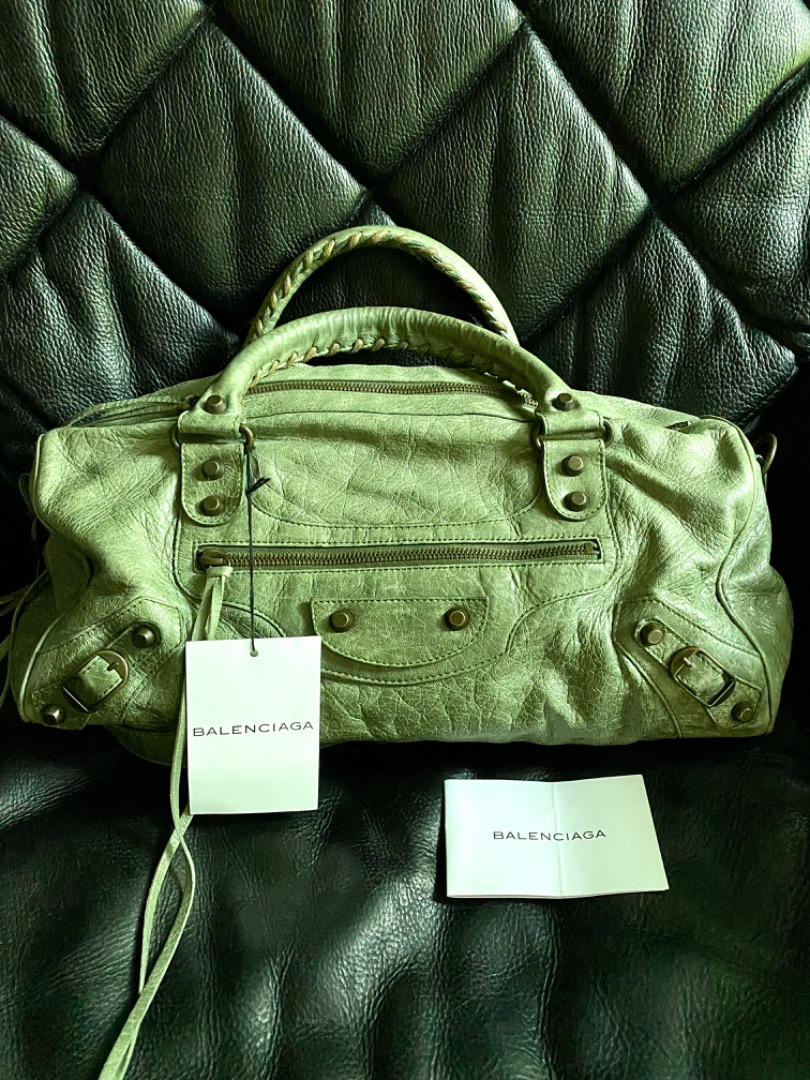 GUARANTEED AUTHENTIC BALENCIAGA MOTORCYCLE BAG, Luxury, Bags & Wallets