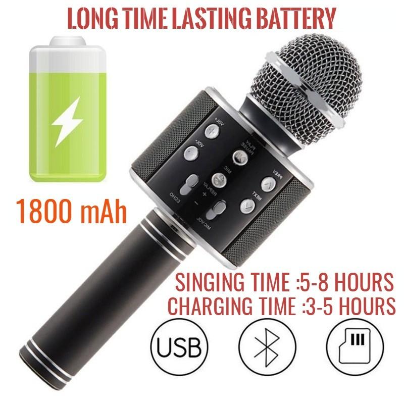 Handheld Ktv wireless microphone hifi speaker, Audio, Microphones on