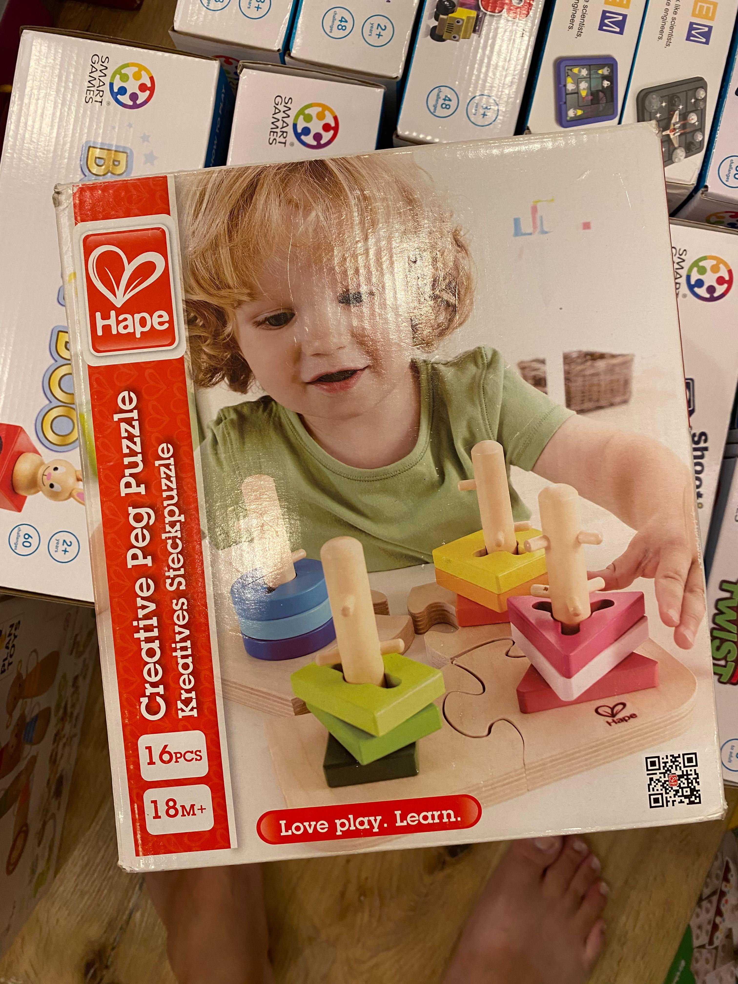 Hape creative cheap peg puzzle