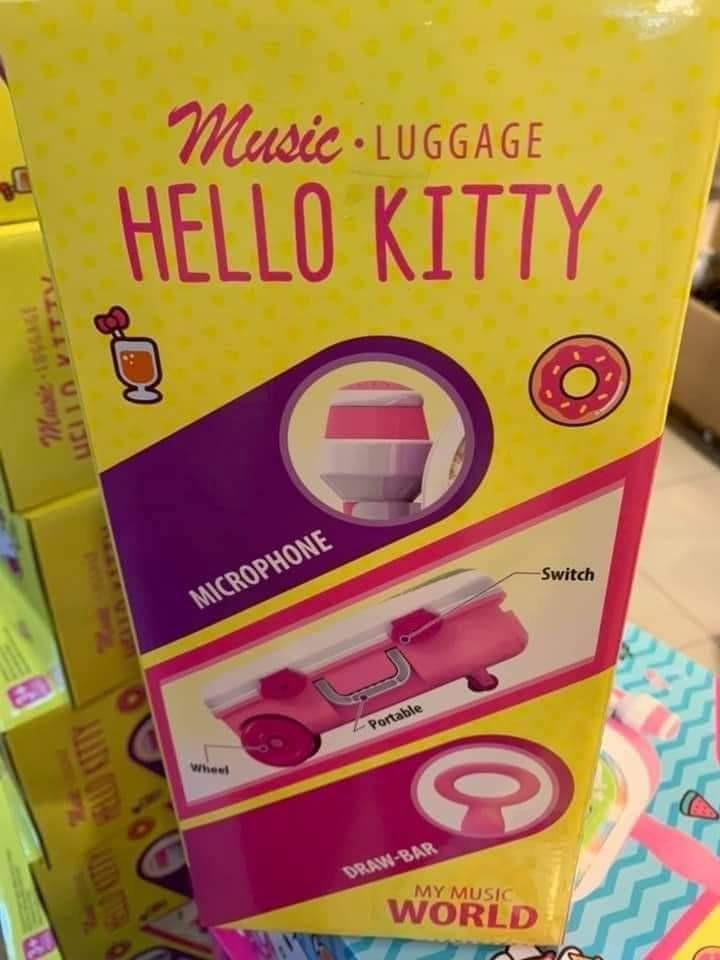 Hello Kitty Luggage Music box with Mp3, Hobbies & Toys, Toys & Games on