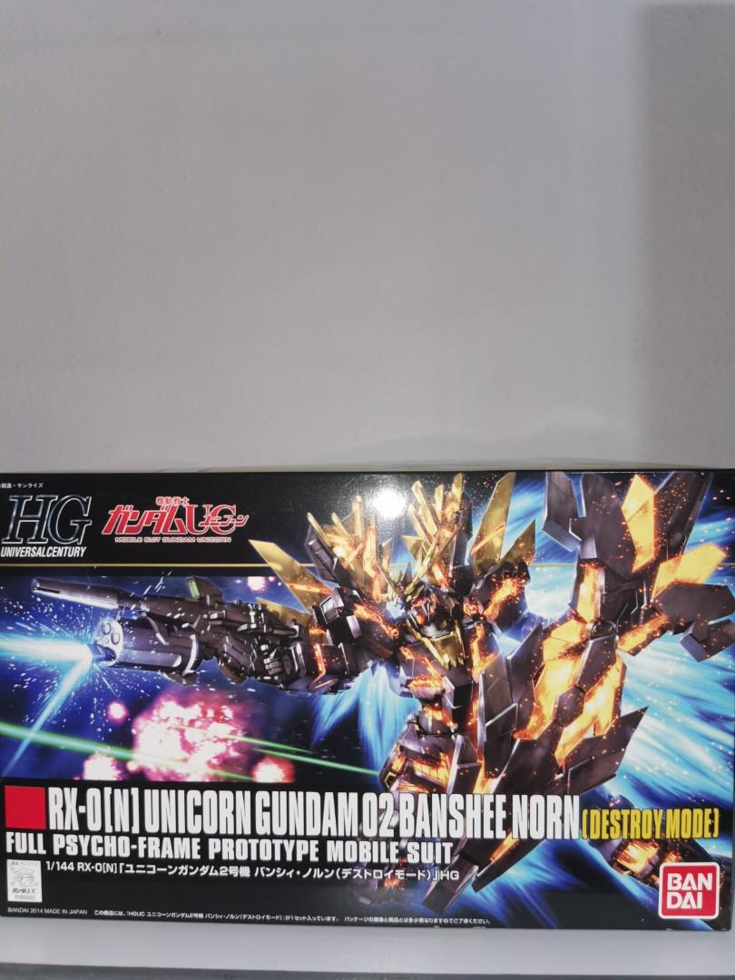 HG 1/144 Unicorn Gundam 02 Banshee Norn (Detroy Mode), Hobbies & Toys ...