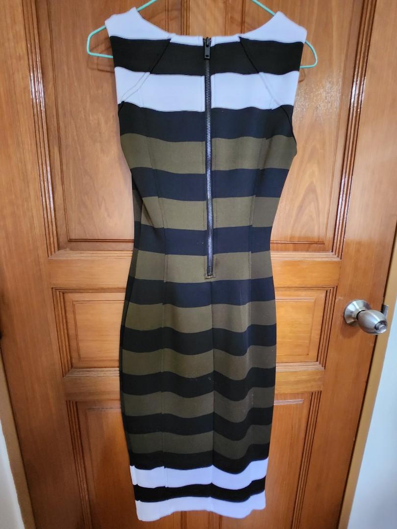 H M striped midi dress Women s Fashion Dresses Sets Dresses