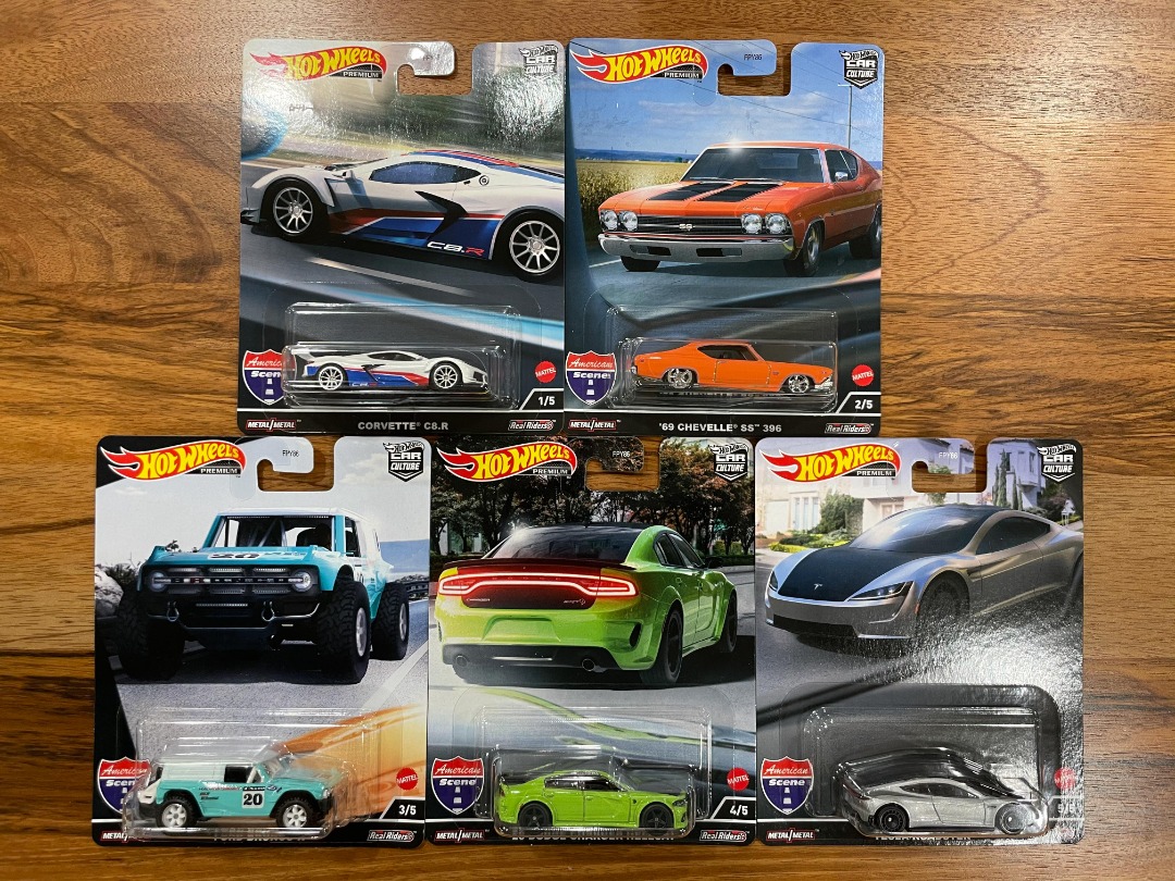Hot Wheels Car Culture American Scene Set of 5) SET 4, Hobbies & Toys, Toys & Games