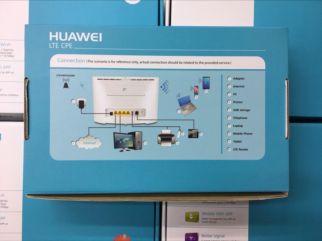 Huawei B525 (FREE MOD + AIO) B525s-23a UNLOCKED 4G+ LTE-A Wireless ...