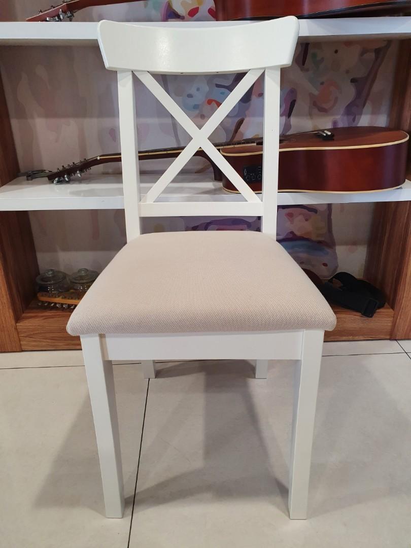 Ikea Ingolf dining chair(with seat cushion), Furniture & Home Living