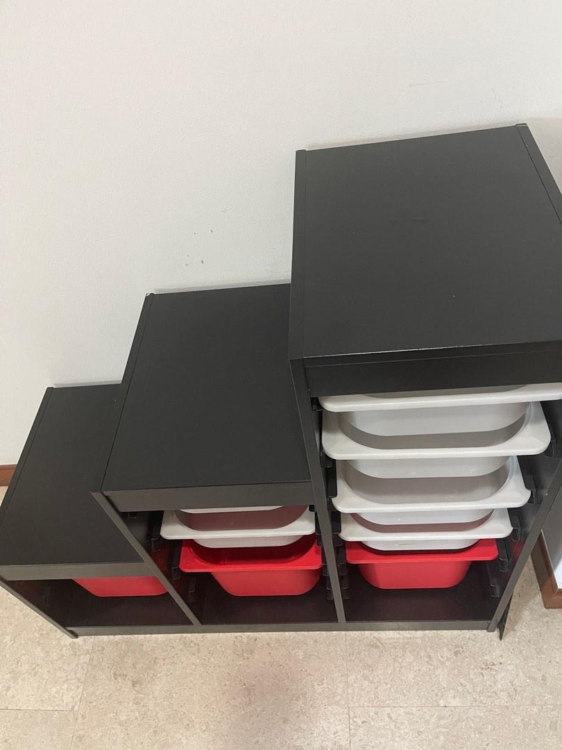 IKEA storage shelf with removable trays, Furniture & Home Living