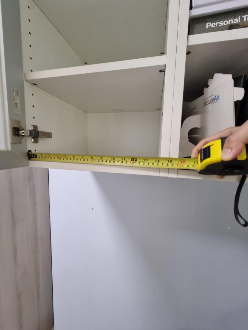 IKEA Wall FAKTUM with frosted soft close door RUBRIK