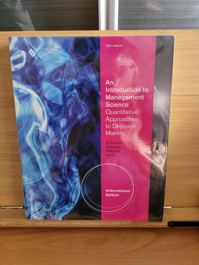 Introduction to Managment Science 13th edition, Hobbies & Toys