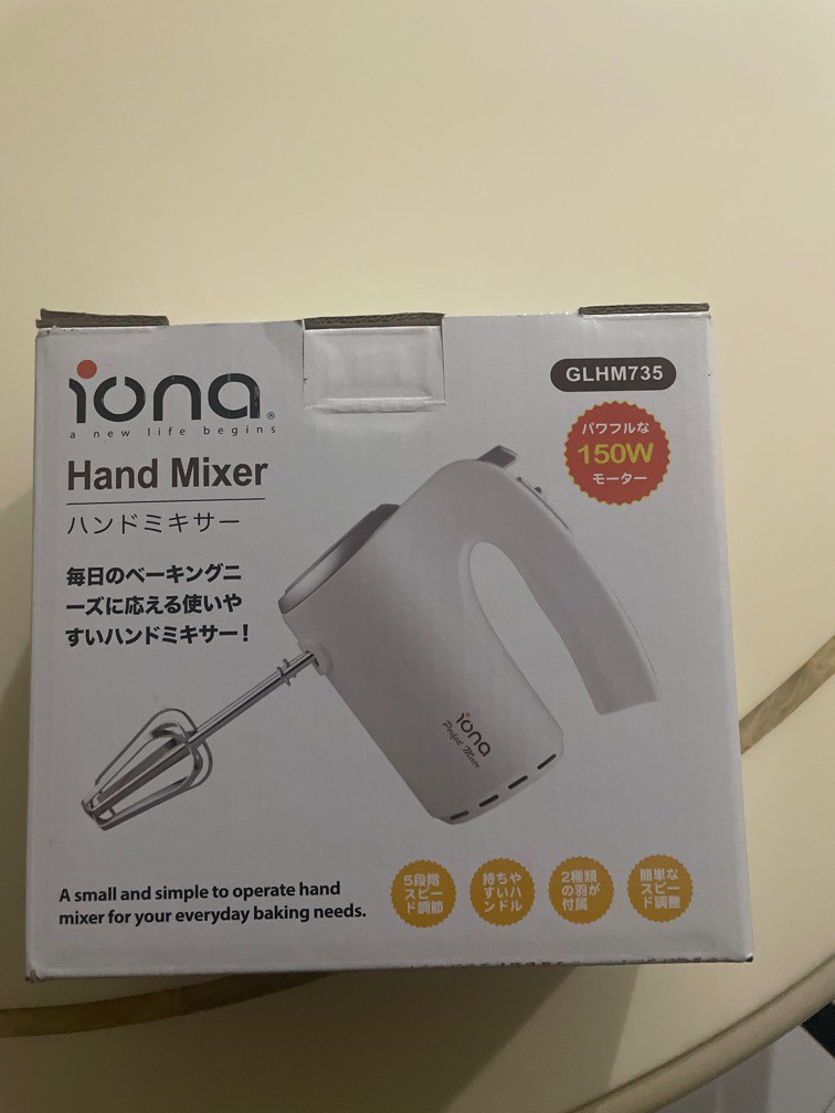 Iona Hand Mixer, TV & Home Appliances, Kitchen Appliances, Hand & Stand