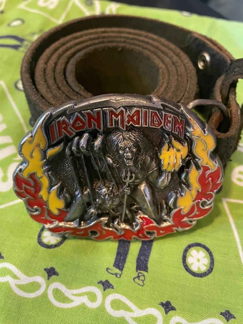 Iron maiden belt buckle store