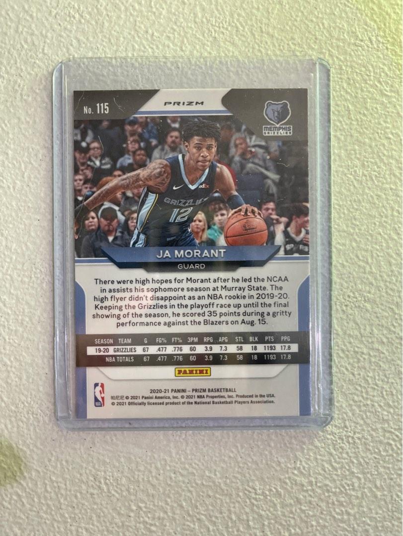 Ja Morant 2021 RWB Prizm Card (Category: Raw Singles) located in Iloilo. Submitted by ISHCARDS (Listing ID 1185351671, Image 2). Description: Pm for more details Comes with free sleeve and toploader.