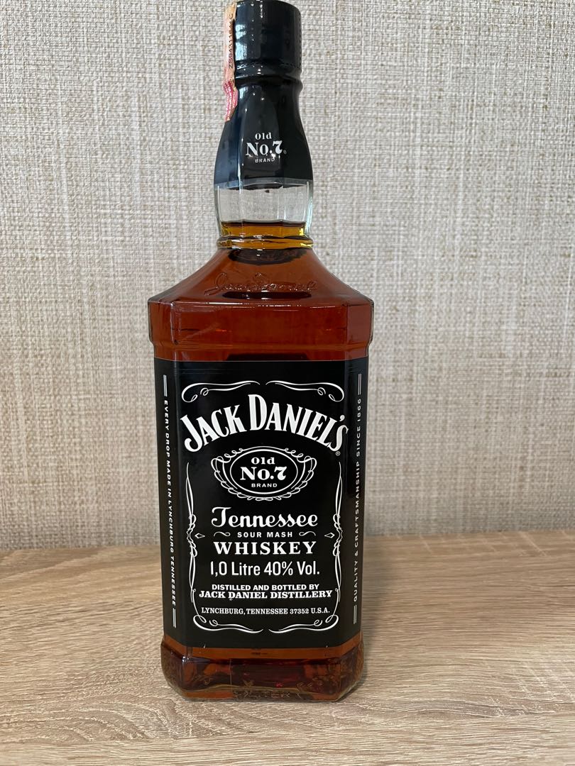 Jack Daniels 1 Litre 40 vol, Food & Drinks, Alcoholic Beverages on