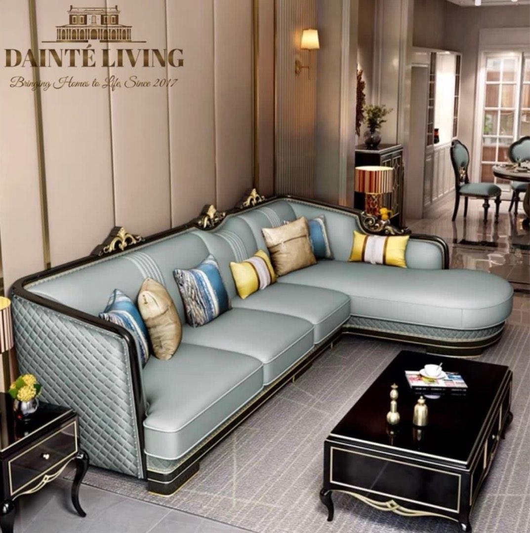 JACQUE Victorian L-Shape Sectional Sofa | Bespoke, Furniture & Home ...